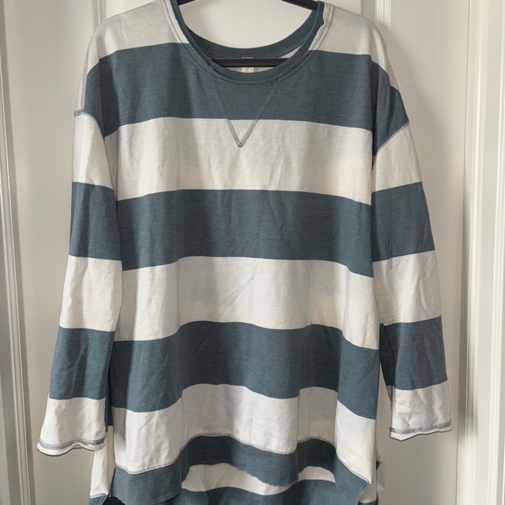Altar'd State Aqua Long Sleeve Top